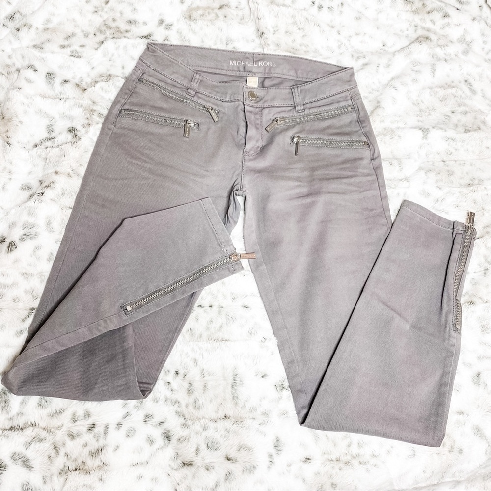 MICHAEL KORS Gray Skinny Jeans